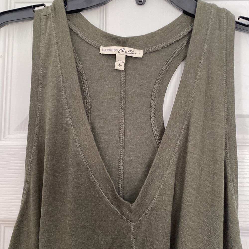 Olive Racerback Express Tank - Picture 3 of 3